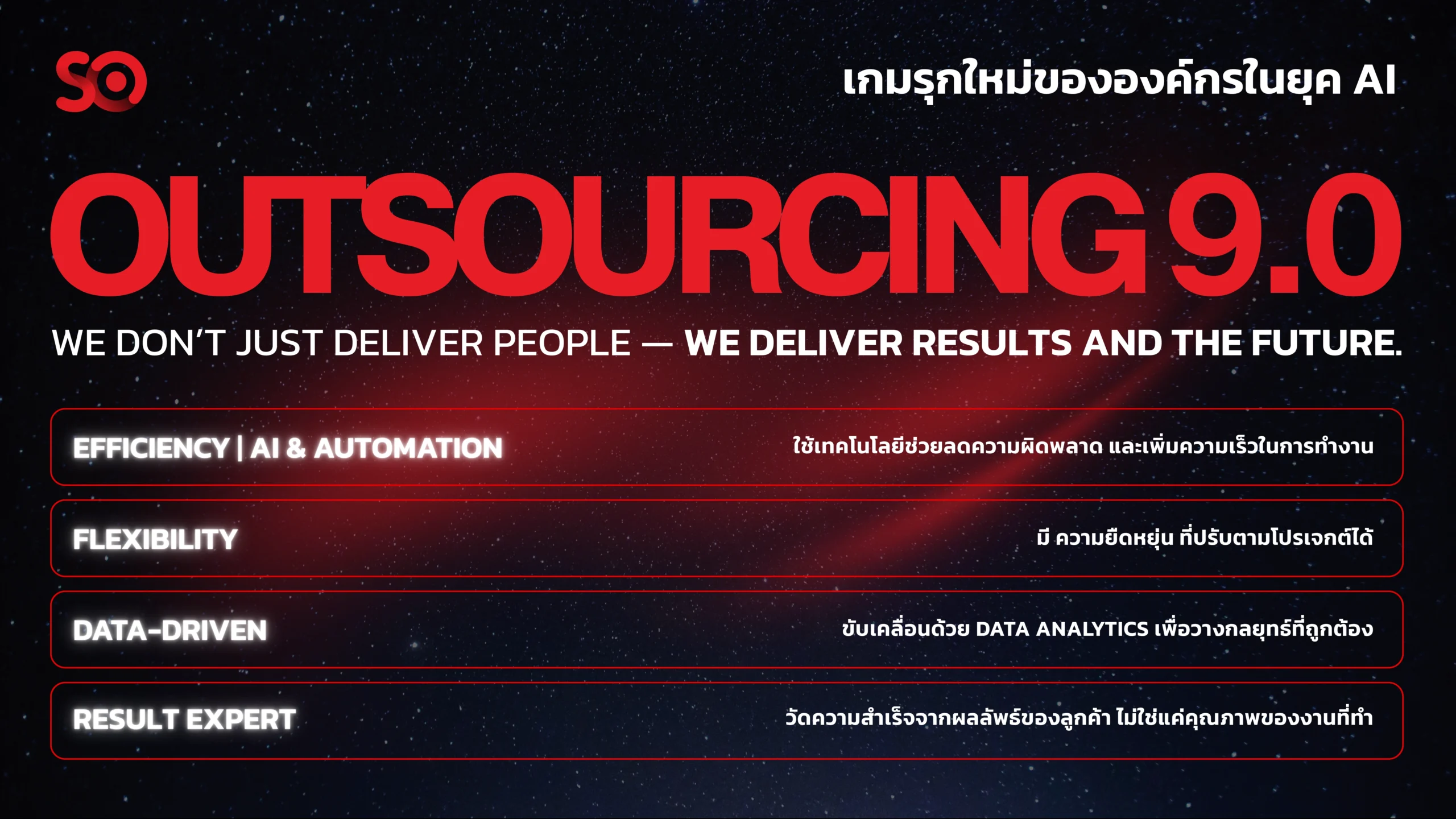 บริการ SO Outsourcing สยามราชธานี