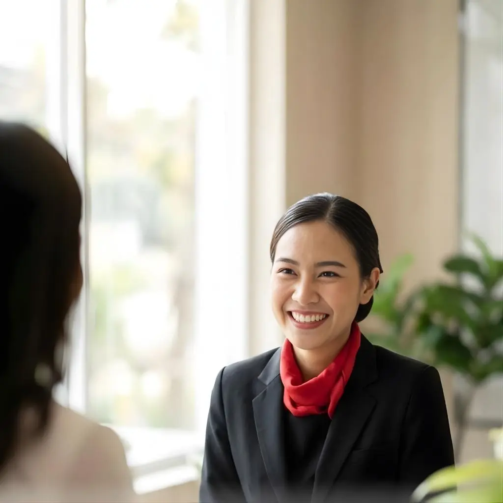 พนักงานต้อนรับมืออาชีพ บริการจัดหาบุคลากรภายใต้โซลูชัน outsourcing solutions ของ SO